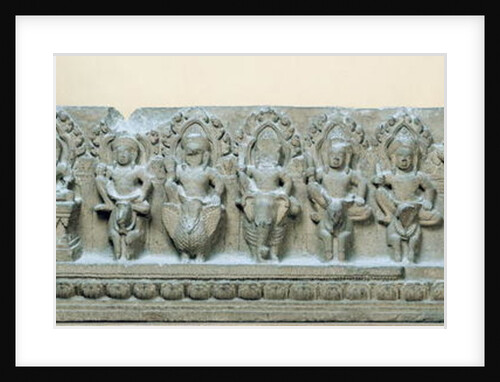 Frieze depicting nine divinities by Cambodian School
