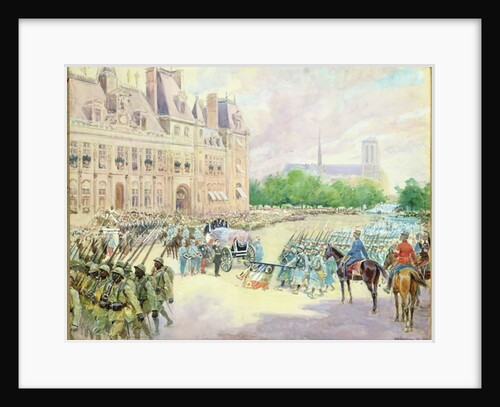 Funeral of General Joseph Gallieni 1916 by Alphonse Lalauze