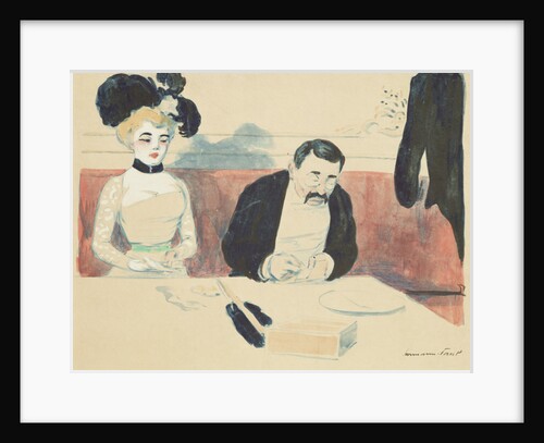 Couple in a Restaurant by Rene George Hermann-Paul