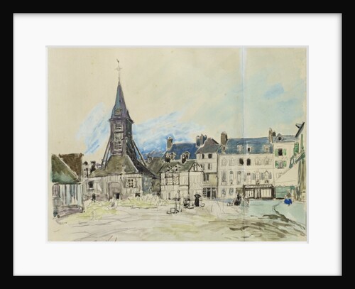 The Church of Sainte-Catherine, Honfleur, 1864 by Johan-Barthold Jongkind