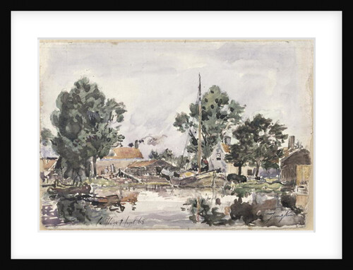 A Canal in The Hague, 1868 by Johan-Barthold Jongkind