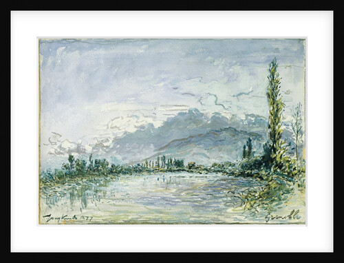 The River Isere at Grenoble, 1877 by Johan-Barthold Jongkind