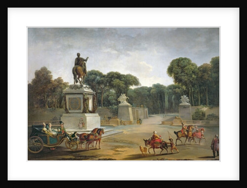The Entrance to the Tuileries from the Place Louis XV in Paris, c.1775 by Jacques Philippe Joseph de Saint-Quentin