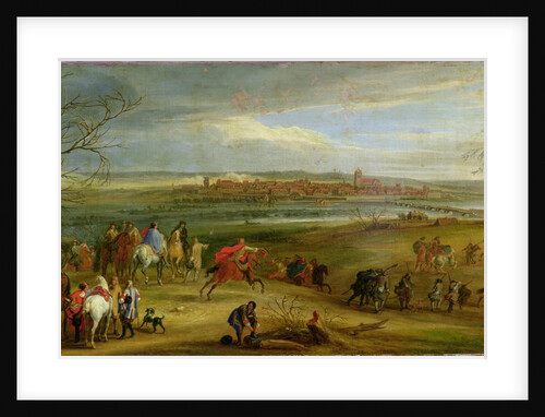 View of the Siege of Dole, 14 February 1668, after 1668 by Adam Frans Van der (and studio) Meulen