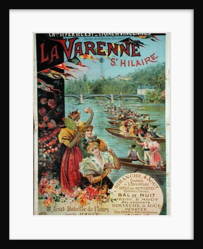 Poster advertising the Chemin de Fer de l'Est by French School