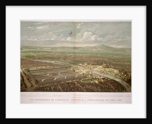 Panoramic view of the Exposition Universelle, Paris, 1878 by French School