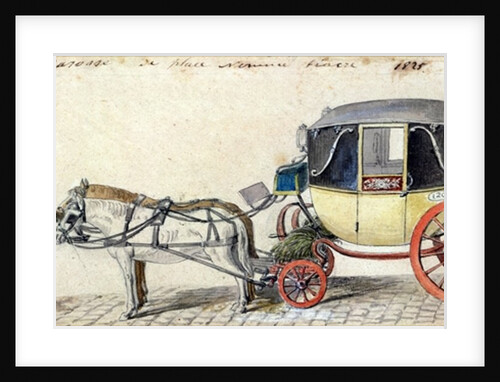 Horse and Carriage, 1825 by Pierre Antoine Lesueur