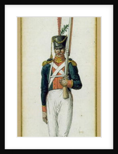 Grenadier of the Guard of Alexander I during a visit to France in 1814 by Pierre Antoine Lesueur
