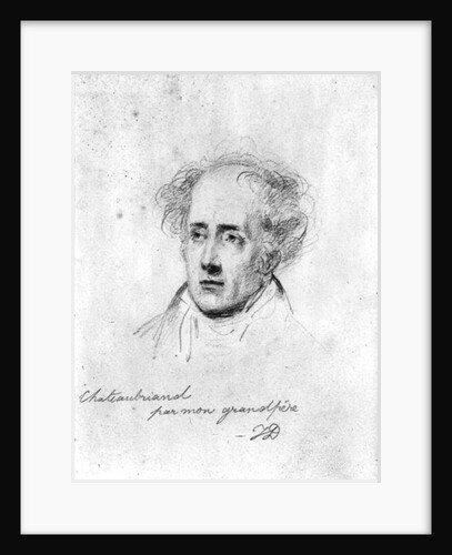 Portrait of Francois Rene Vicomte de Chateaubriand, c.1829 by Emile Jean Horace Vernet