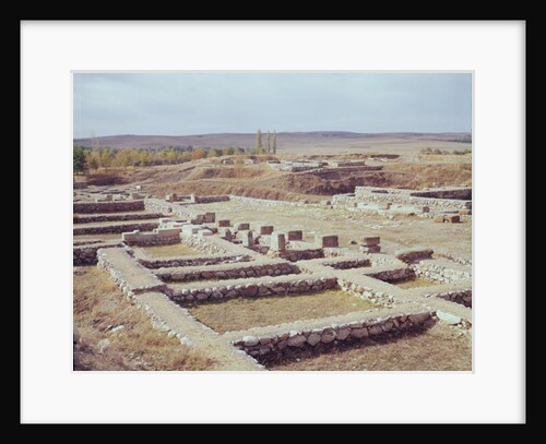 View of the archaeological site, 1450-1200 BC by Hittite Hittite