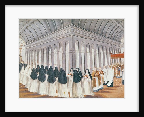Procession of the Holy Sacrament in the Cloister by Louise Madelaine Cochin
