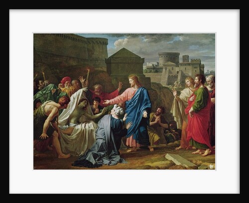 Jesus Resurrecting the Son of the Widow of Naim by Pierre Bouillon