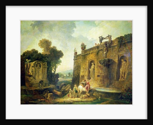 The Watering Place by Hubert Robert