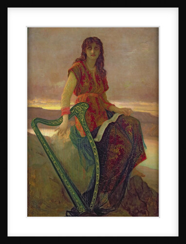 The Harpist, 1859 by Antoine Auguste Ernest Herbert or Hebert