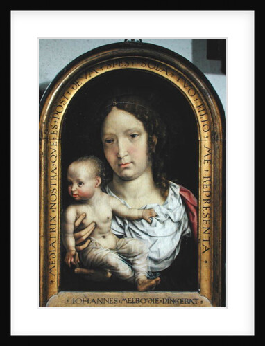 The Carondelet Diptych: right hand panel depicting the Virgin and Child, 1517 by Jan Gossaert