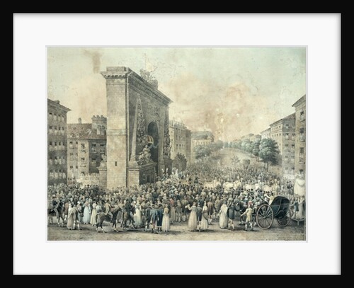 Entrance of Louis XVIII through the Porte Saint-Denis, 1814 by Nicolas Joseph Vergnaux