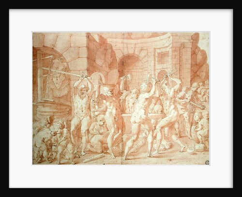 Cyclops in the Forge of Vulcan by Francesco Primaticcio