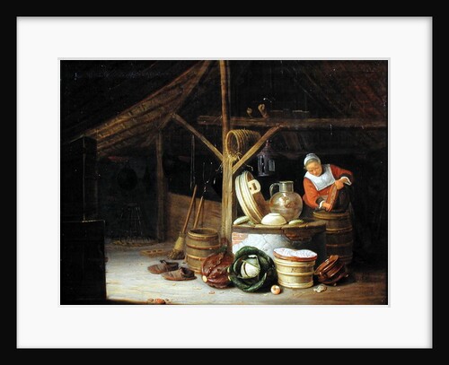 Kitchen Interior by Hendrik Martensz Sorgh