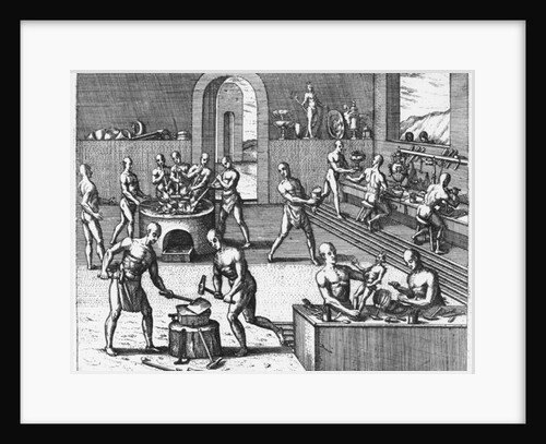 Peruvian goldsmiths by Theodor de Bry