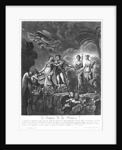 Allegory of the Good Government of Napoleon Bonaparte from 'Le Soutien de la France', c.1801 by Alexis Chataigner