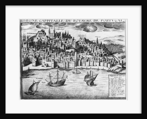 View of Lisbon, Portugal 16th century by French School