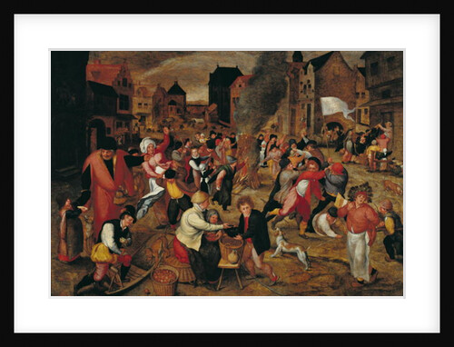 The Fires of St. Martin by Maerten van Cleve