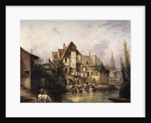The Petits Murs Wash-House by Victor Theophile Tesniere