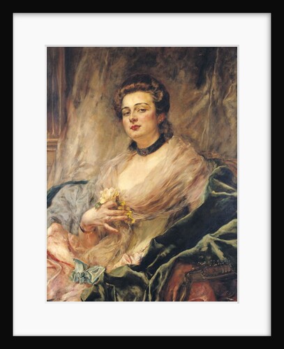 Portrait of the Artist's Wife by Eduardo-Leon Garrido