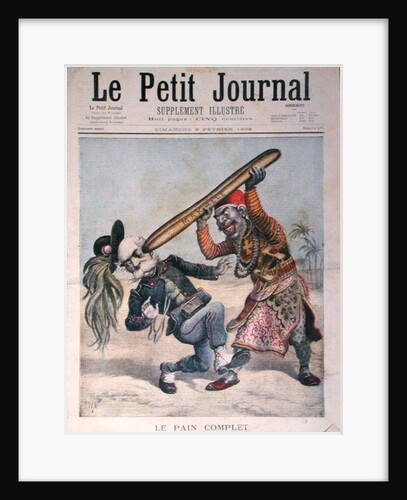 Caricature of Francesco Crispi and the defeat of the Italian invading army at the siege of Makalle, Ethiopia by Henri Meyer