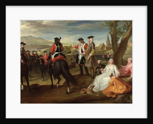 Review of the Black Musketeers on the Plaine des Sablons, 1729 by Paul Ponce Antoine Robert