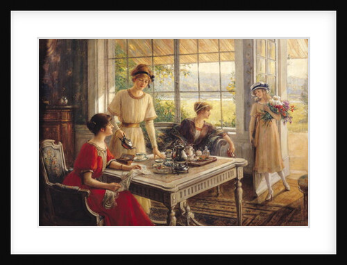 Women having tea, 1912 by Albert Lynch