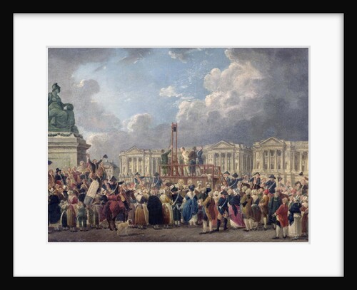An Execution, Place de la Revolution, between August 1793 and June 1794 by Pierre Antoine Demachy