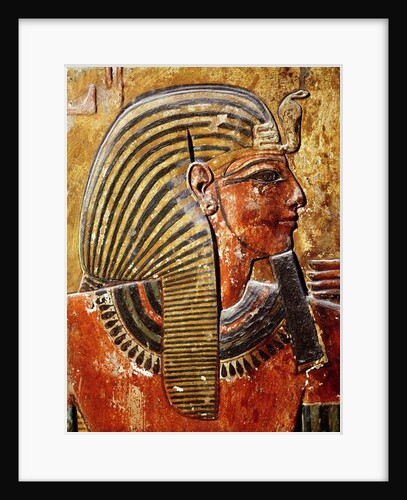 The head of Seti I from the Tomb of Seti, New Kingdom by Egyptian 19th Dynasty