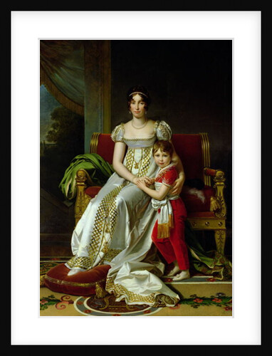 Hortense de Beauharnais Queen of Holland and her Son, Napoleon Charles Bonaparte 1806 by Francois Pascal Simon Baron Gerard
