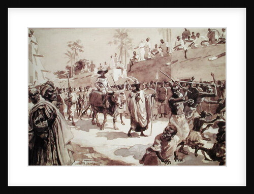 Entrance of Captain Louis Gustave Binger into Kong in 1888 by Louis Tinayre