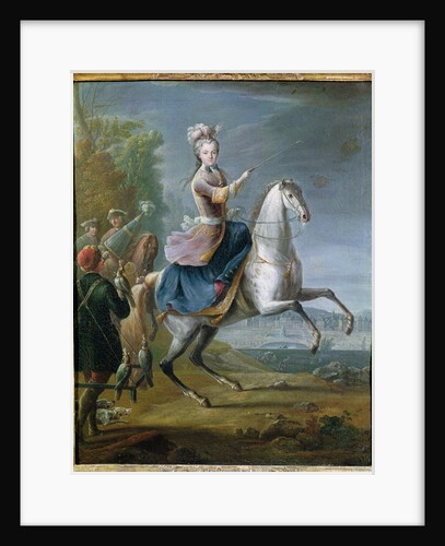 Equestrian Portrait of Maria Leszczynska by Jean-Baptiste Martin