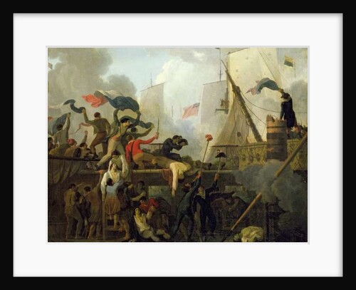 Heroism of the Crew of 'Le Vengeur du Peuple' at the Battle of Ouessant, 1st June 1794 by Nicolas Antoine (attr. to) Taunay