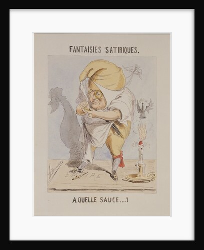 Satirical Fantasies, caricature of Adolphe Thiers by Andre Belloguet