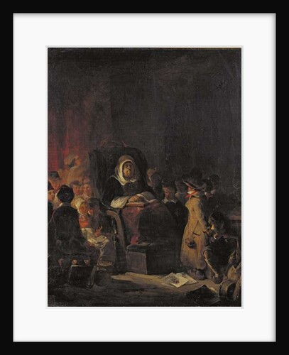 The Schoolmistress, 19th century by Nicolas Toussaint Charlet