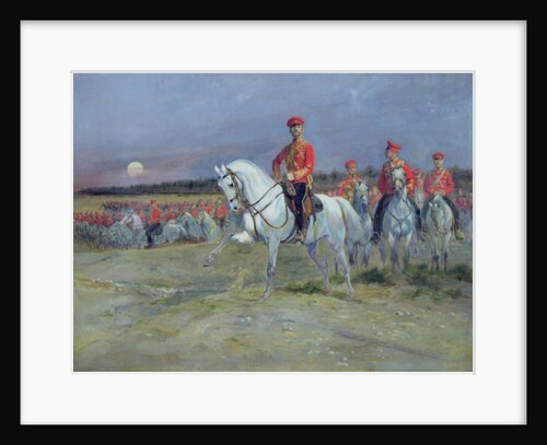 Tsarevich Nicolas Reviewing the Troops, 1899 by Jean-Baptiste Edouard Detaille