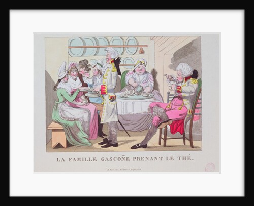 A Family from Gascony Drinking Tea, 1815 by French School