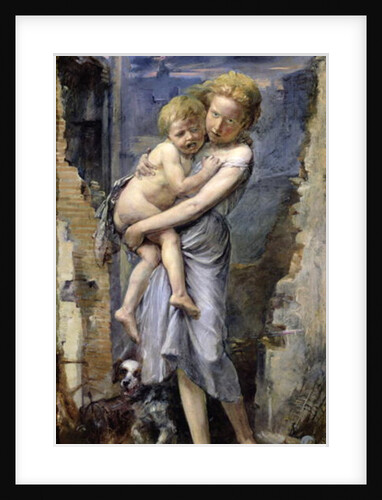 Brother and Sister, Two Orphans of the Siege of Paris in 1870-71 by Jean-Baptiste Carpeaux