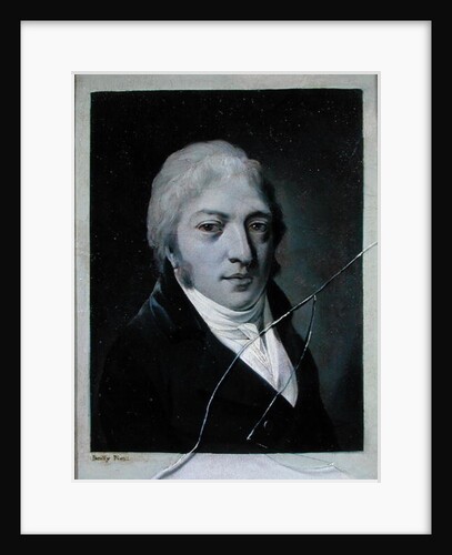 Self Portrait with Broken Glass by Louis Leopold Boilly