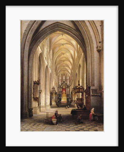 Interior of a Church, 1840 by Jules Victor Genisson