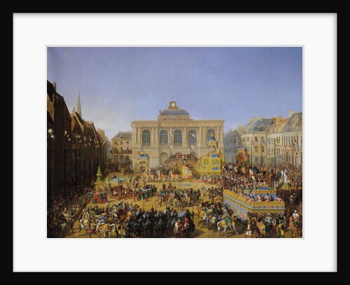 The Kermesse at Saint-Omer in 1846 by Auguste Jacques Regnier