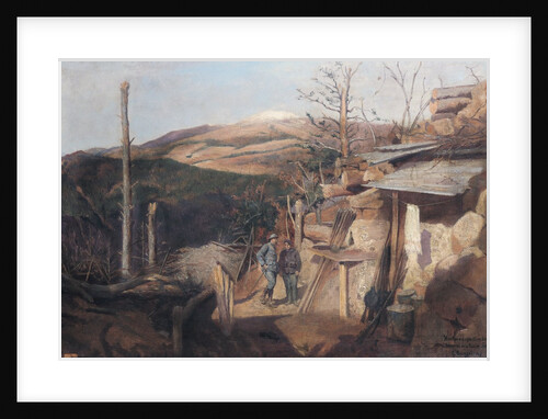 Hartmanswillerkopf, View from Roche-Sermet, 1915 by Gustave Bourgain