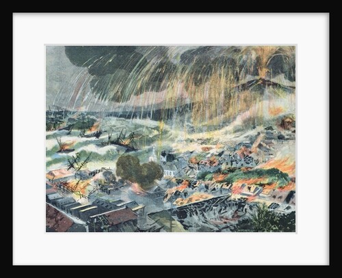 Eruption of a Volcano on Martinique by Clement Auguste Andrieux