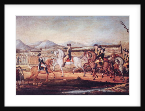 Washington Reviewing the Western Army at Fort Cumberland, Maryland, after 1795 by Frederick Kemmelmeyer