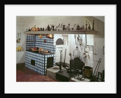 Interior of the kitchen of the Hotel de Cabris, 1774 by Anonymous