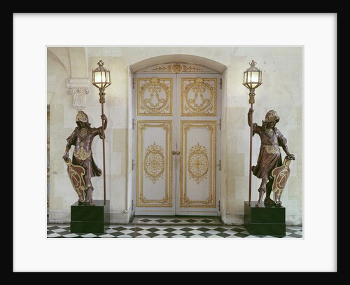 Doors to the vestibule opposite the staircase by French School